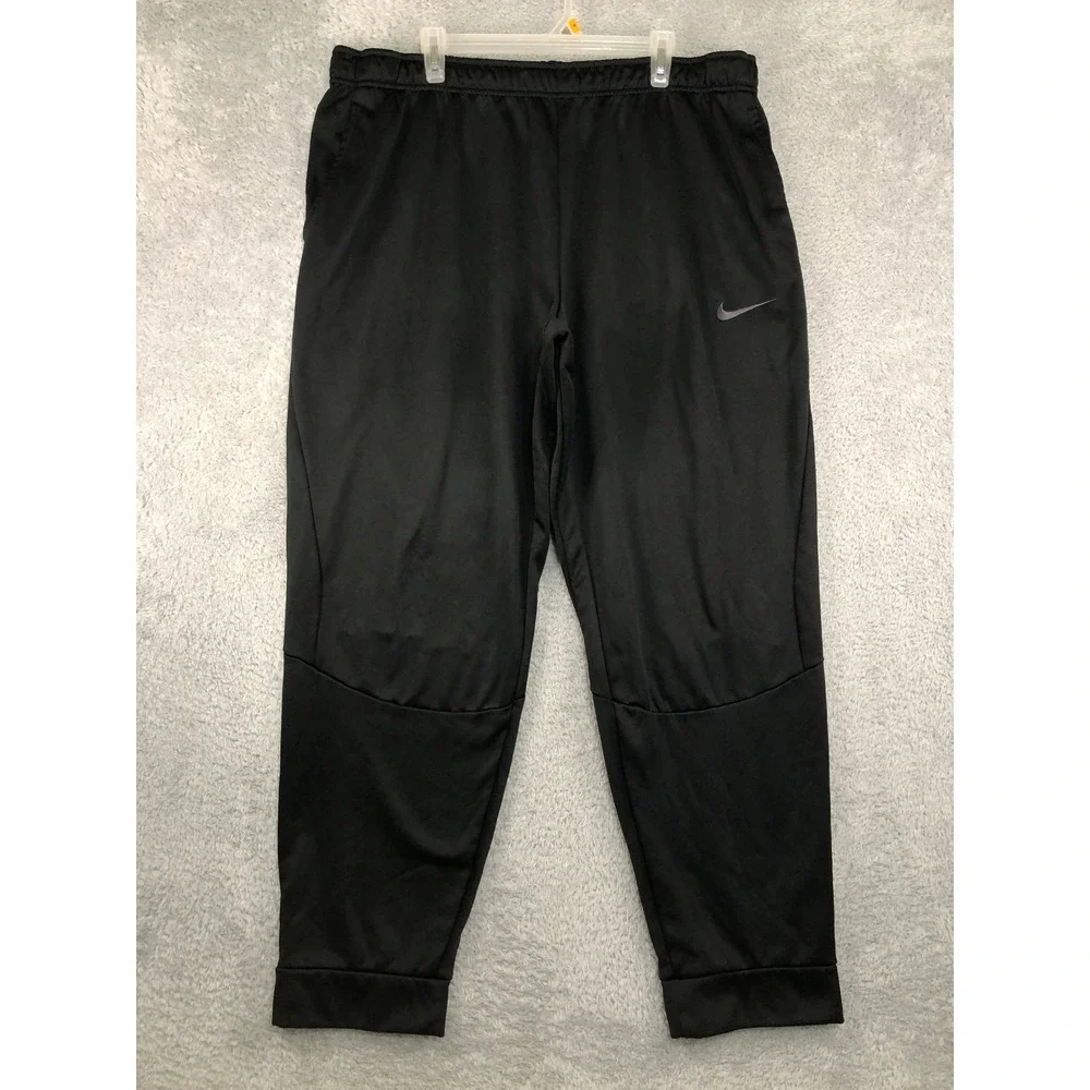 Nike Joggers Mens 4XLT (Tag 40x32) Black Dri-Fit  Fleece Lined Sweatpants